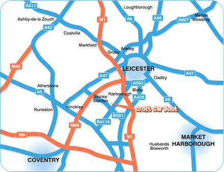 Croft Car Boot Map